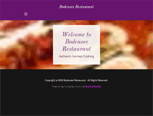 Tablet Screenshot of bodenseerestaurant.com